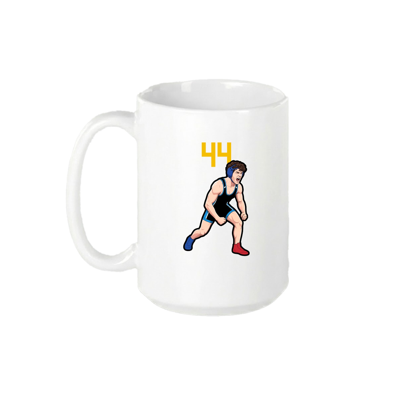 15oz Coffee Mug — Number Top in White