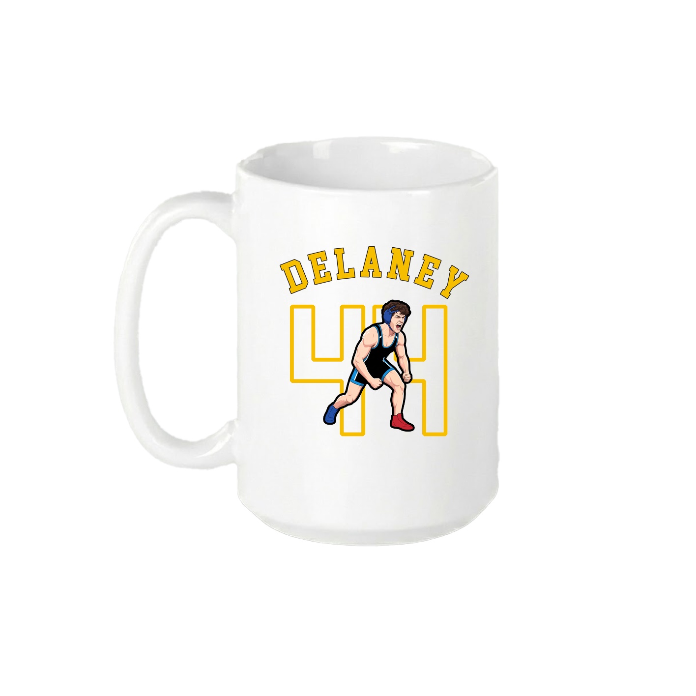 15oz Coffee Mug — Shirsey Arch in White