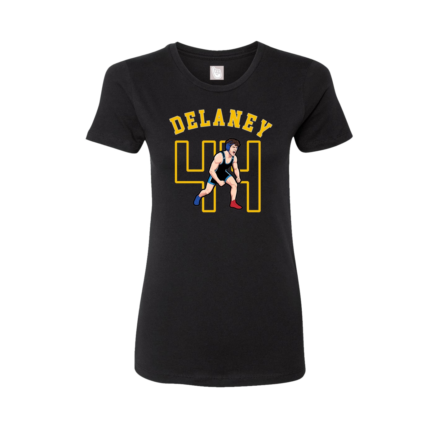 Fitted Women's Tee — Shirsey Arch in Black