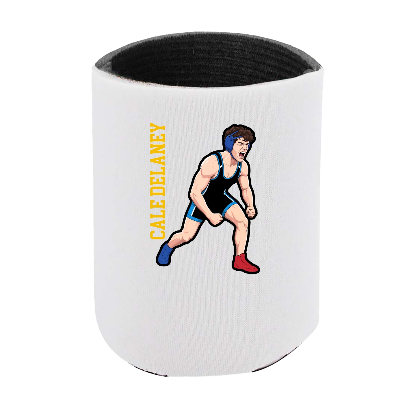 Can Holder — Name Vertical in White