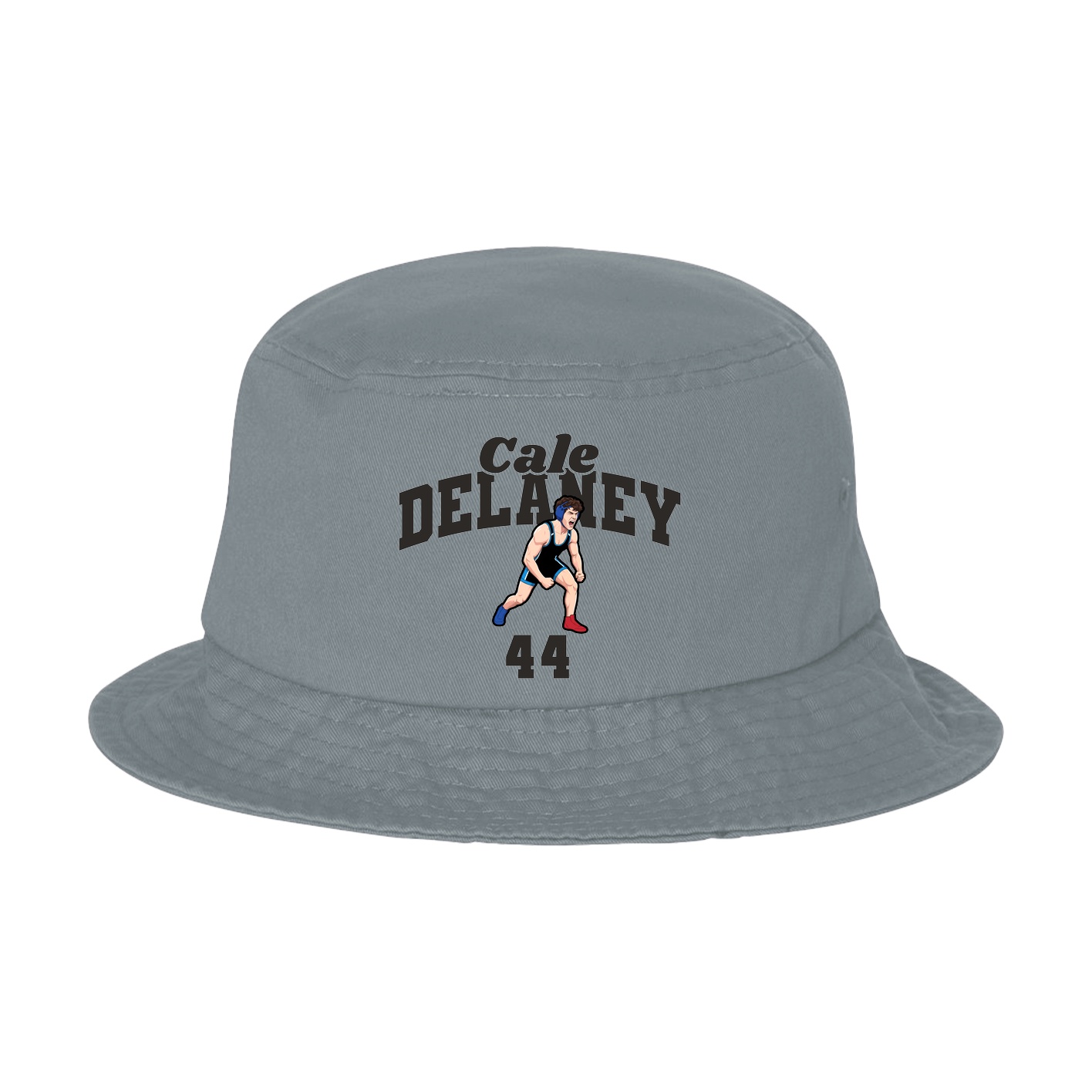 Bucket Cap — Signature Arch in Grey