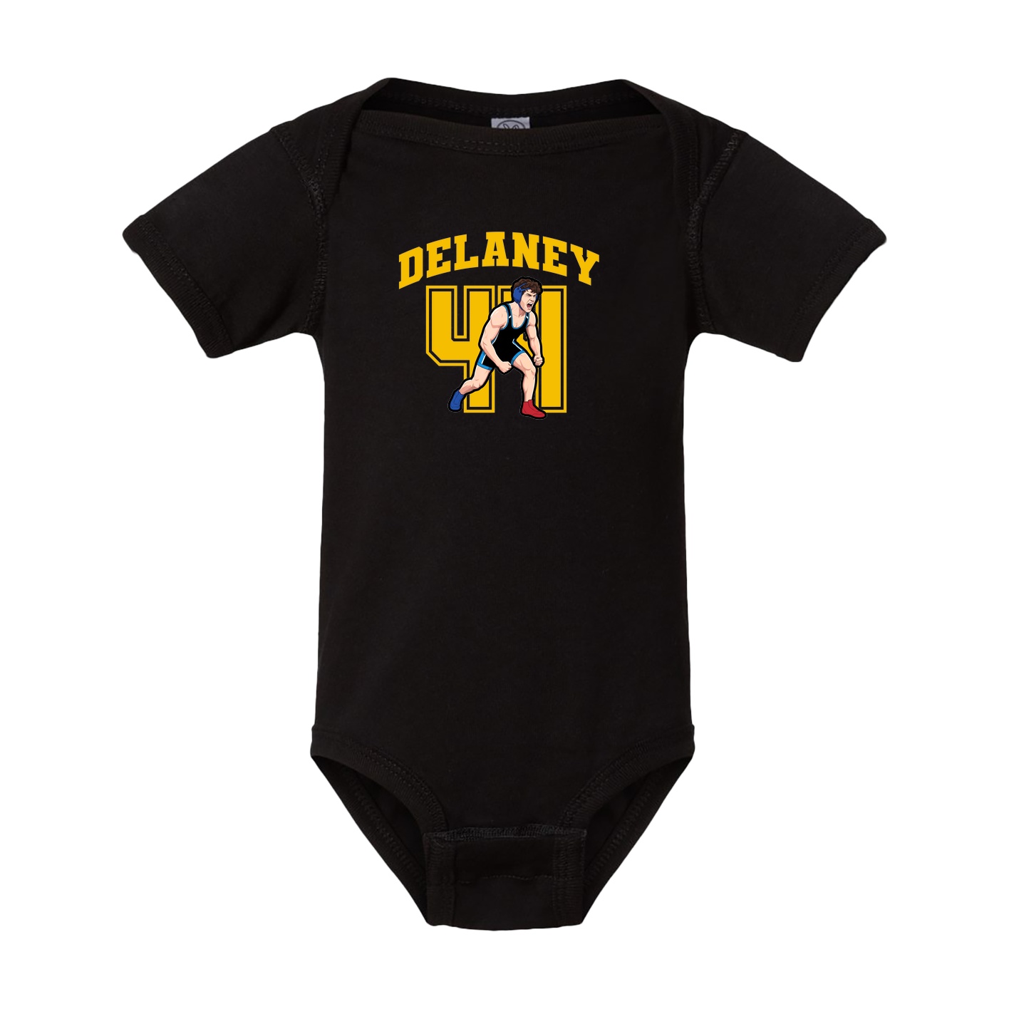 Baby Onesie — Number in Black