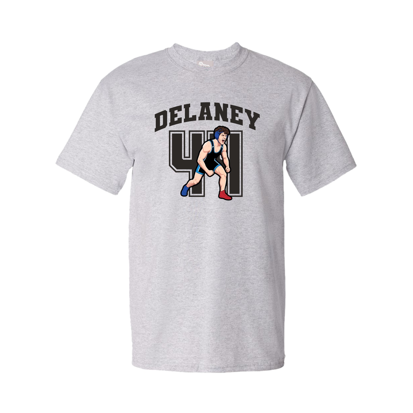 Youth Tee — Number in Grey