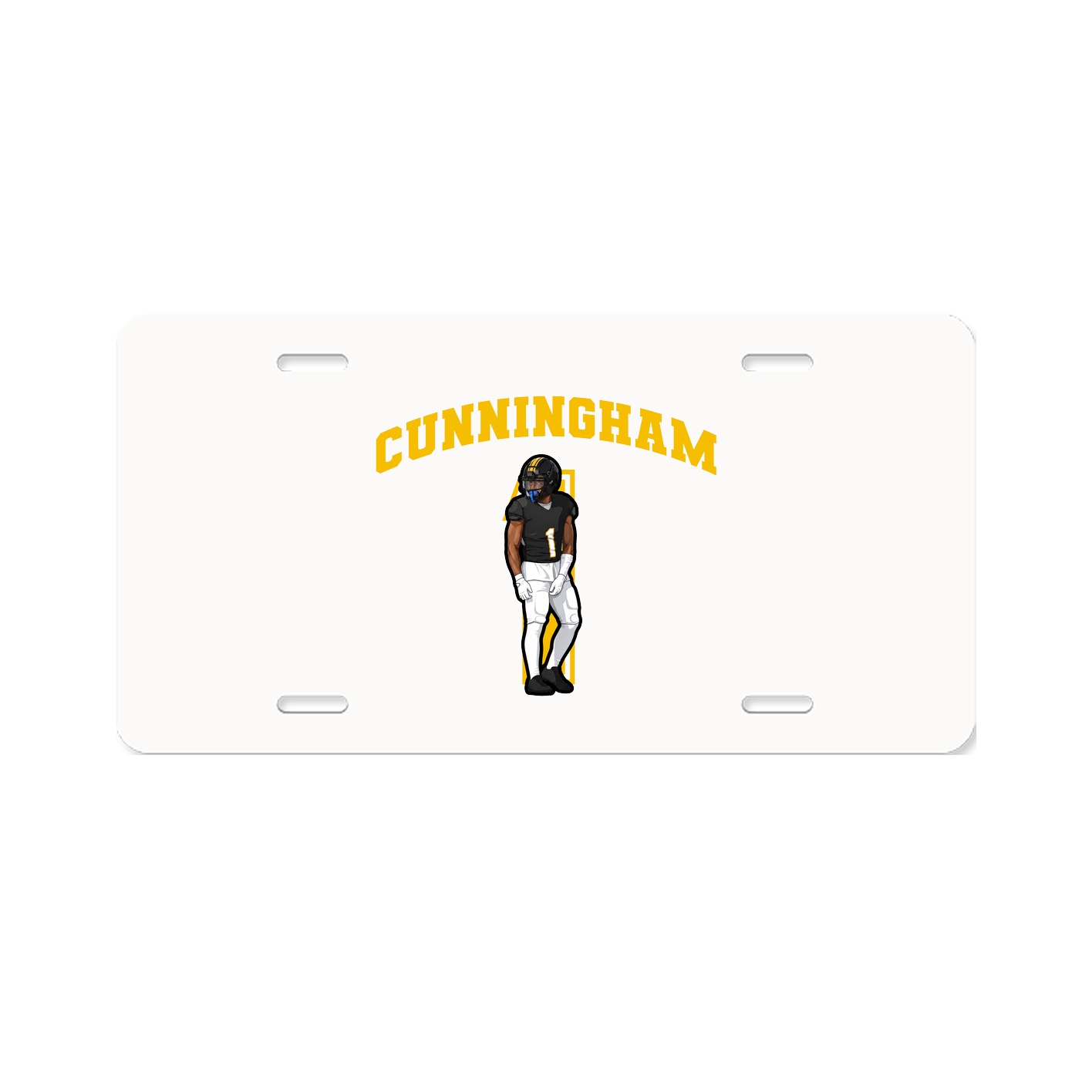 License Plate — Number in Classic