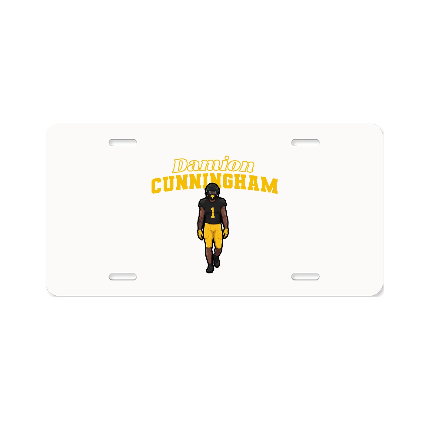 License Plate — Name Arch in Classic