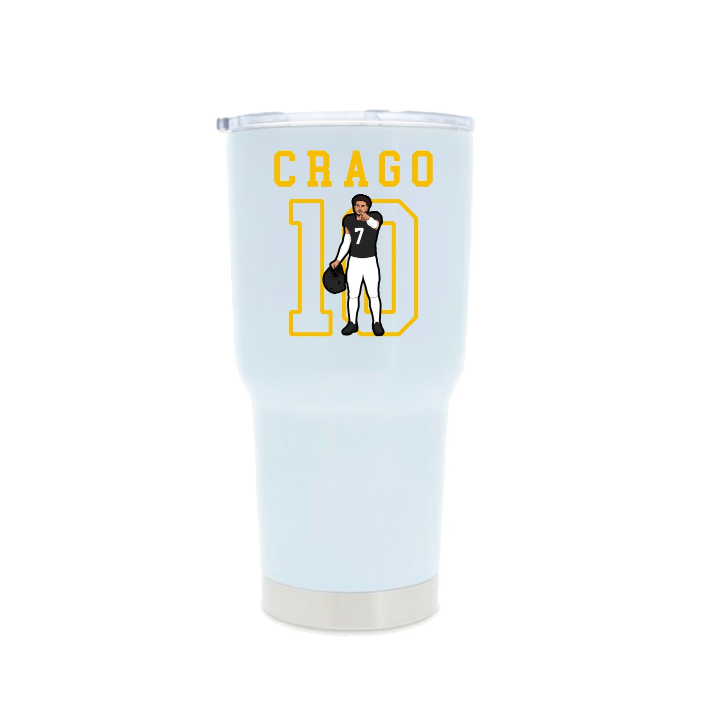 30oz Stainless Steel Tumbler — Shirsey in White