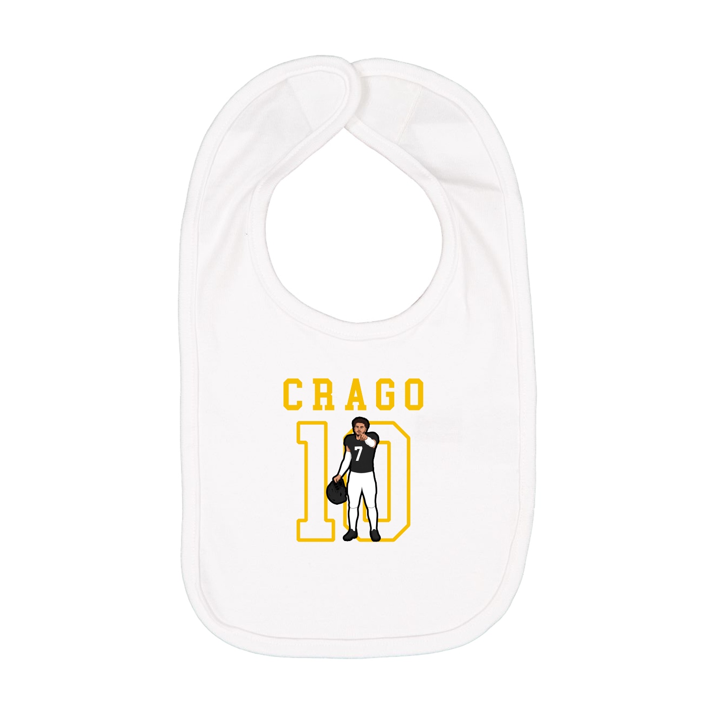 Infant Bib — Shirsey in White