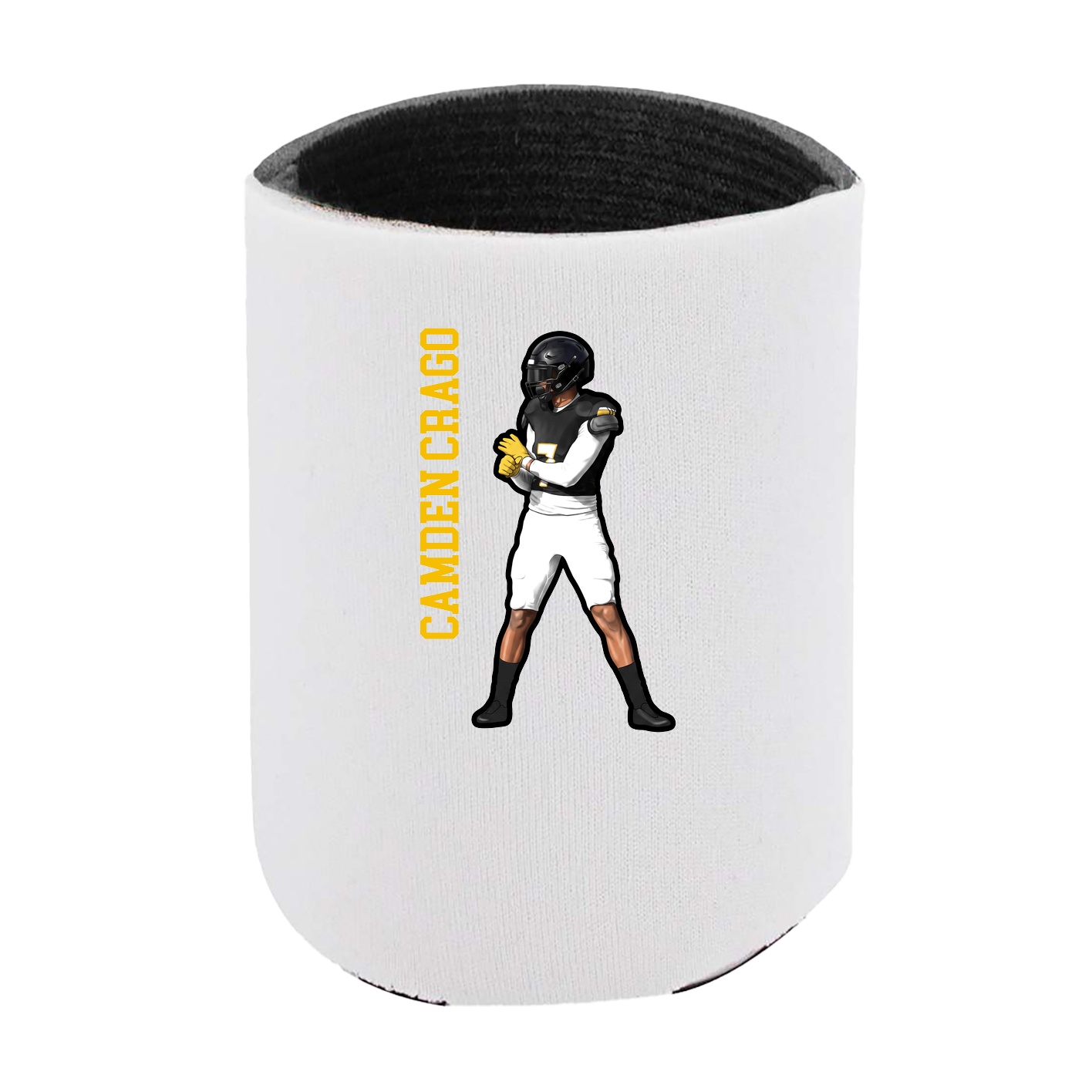 Can Holder — Name Vertical in White