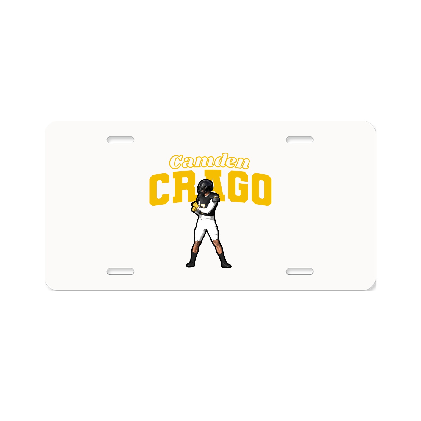 License Plate — Name Arch in Classic
