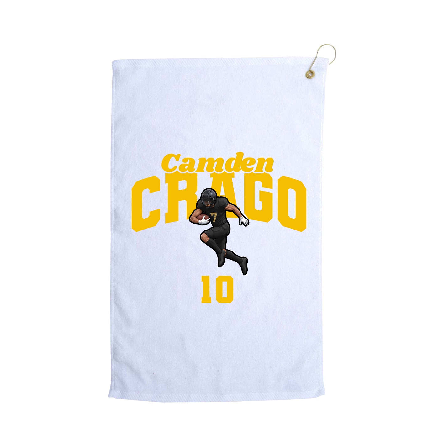 Golf Towel — Signature Arch in White