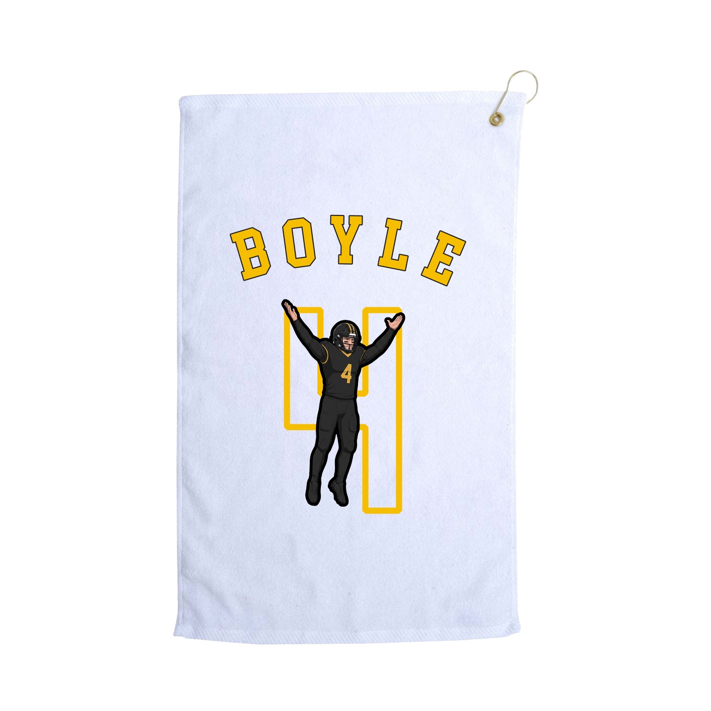 Golf Towel — Shirsey Arch in White