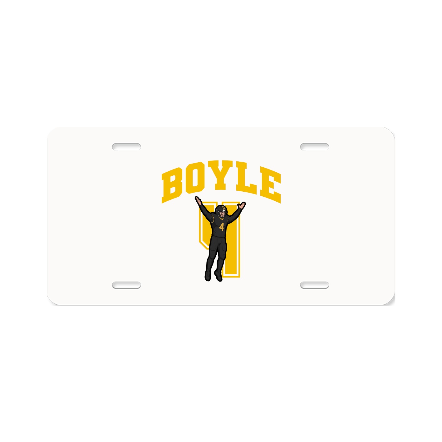 License Plate — Number in Classic