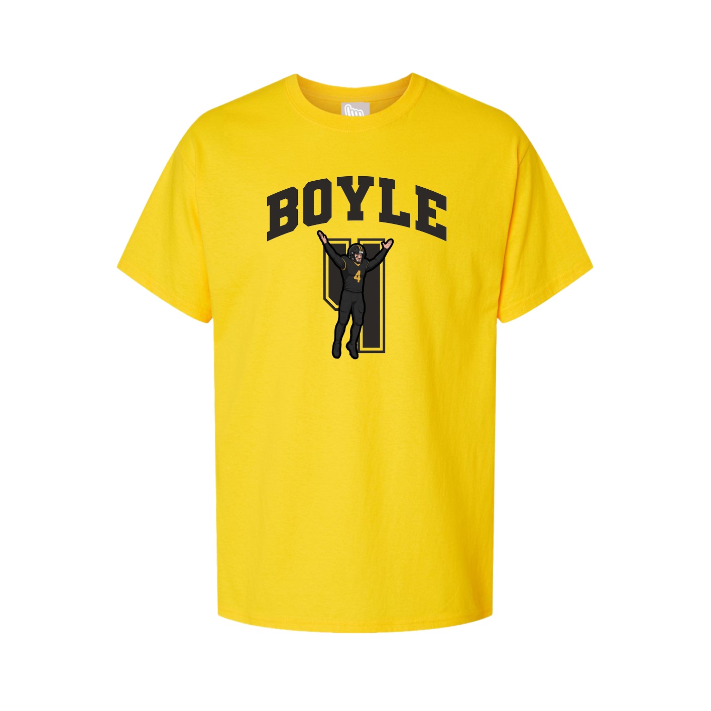 Youth Tee — Number in Gold
