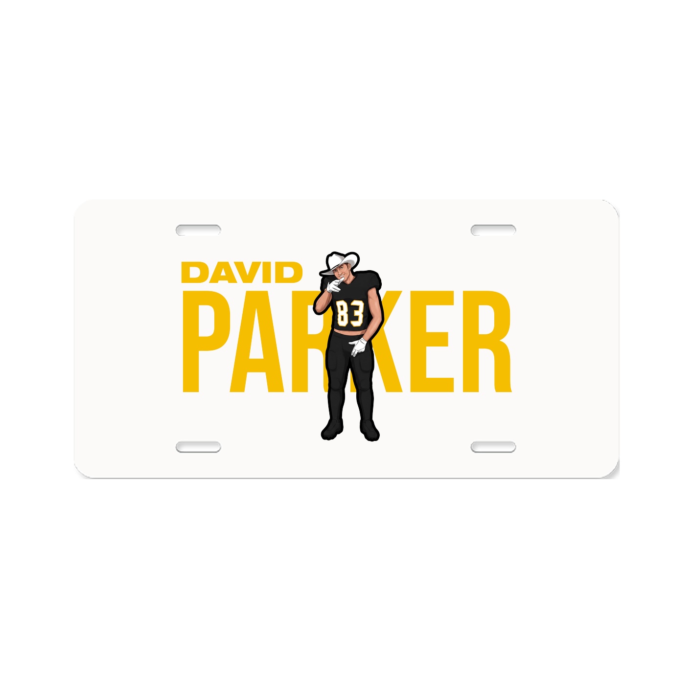 License Plate — Player Name in Classic