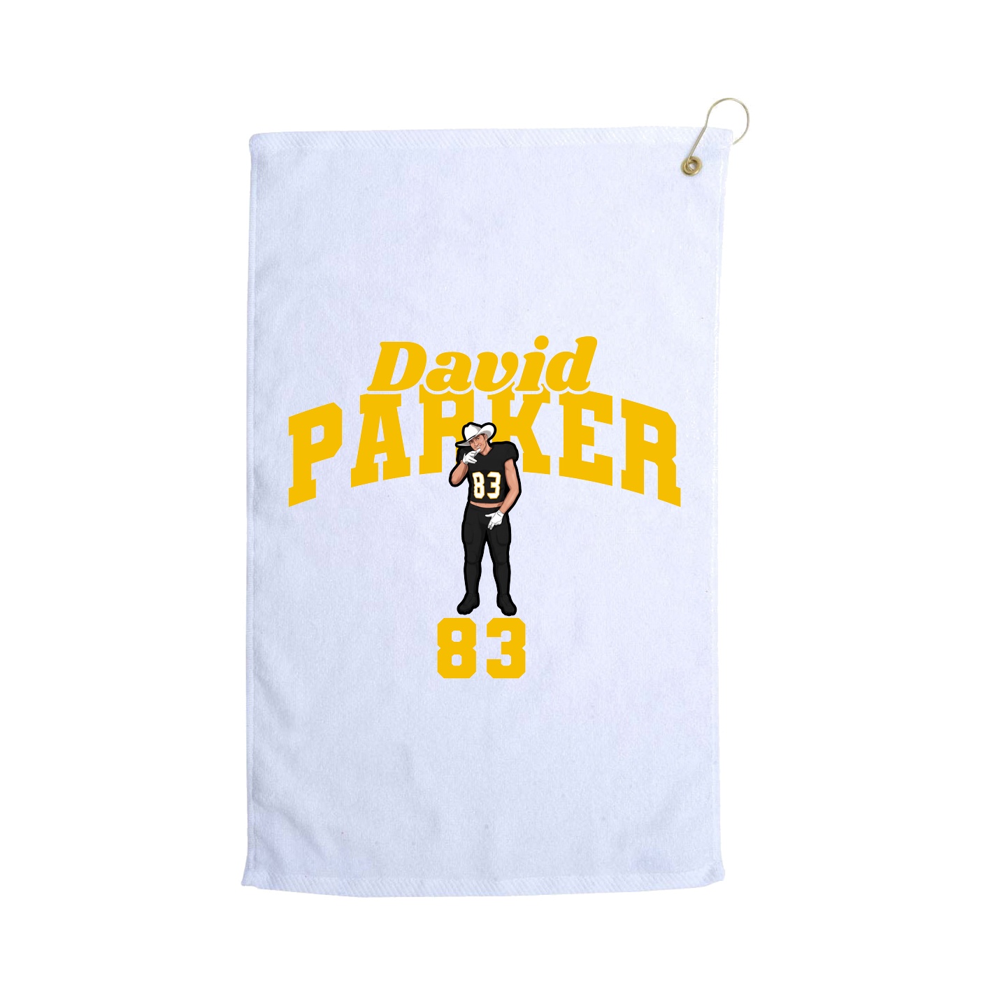 Golf Towel — Signature Arch in White