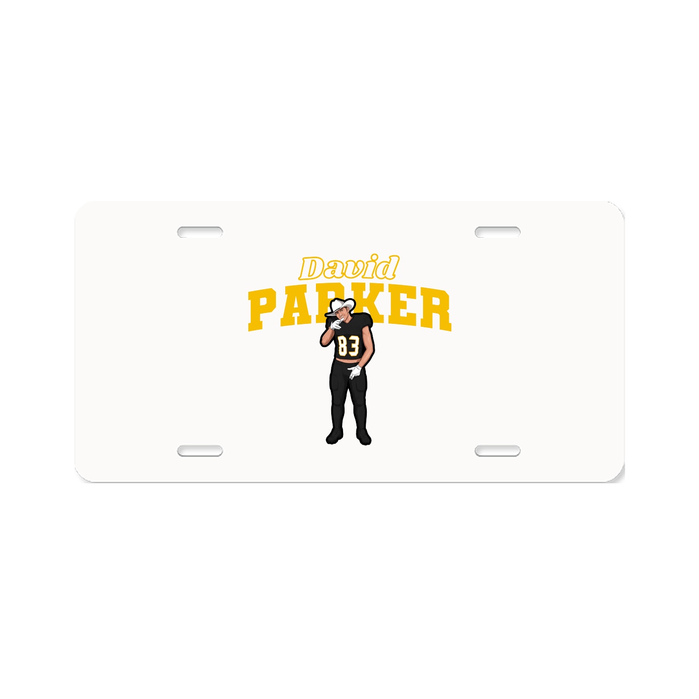 License Plate — Name Arch in Classic
