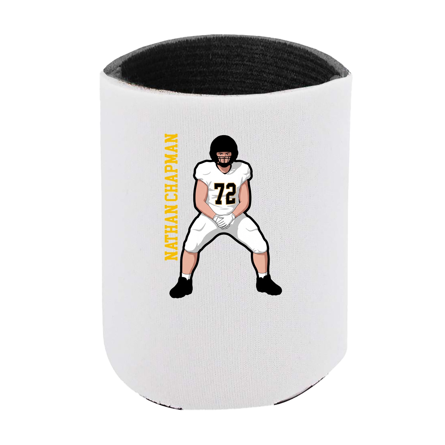 Can Holder — Name Vertical in White