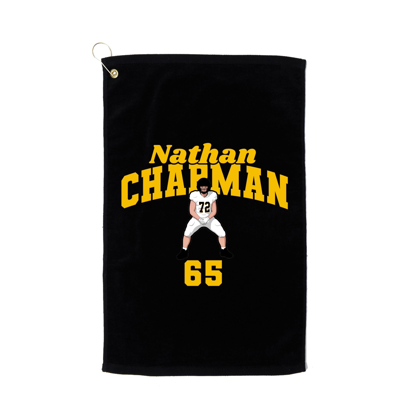Golf Towel — Signature Arch in Black