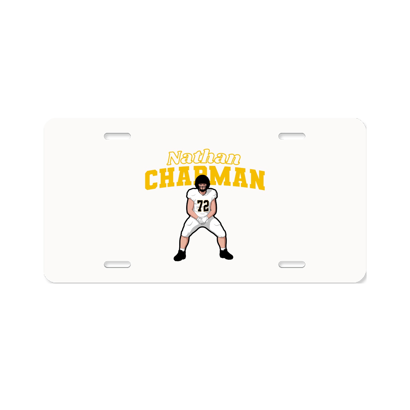 License Plate — Name Arch in Classic