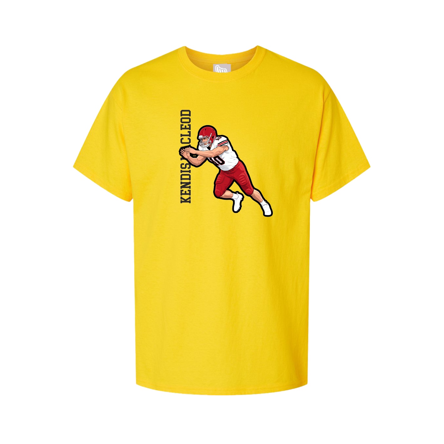 Tee — Name Vertical in Gold