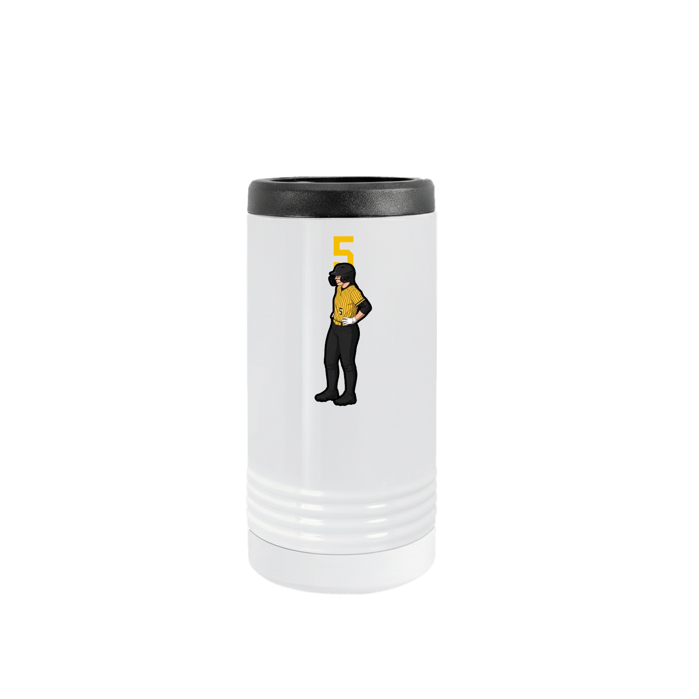 Slim Beverage Holder — Number Top in White