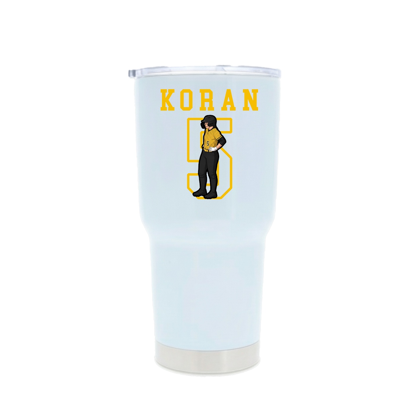 30oz Stainless Steel Tumbler — Shirsey in White
