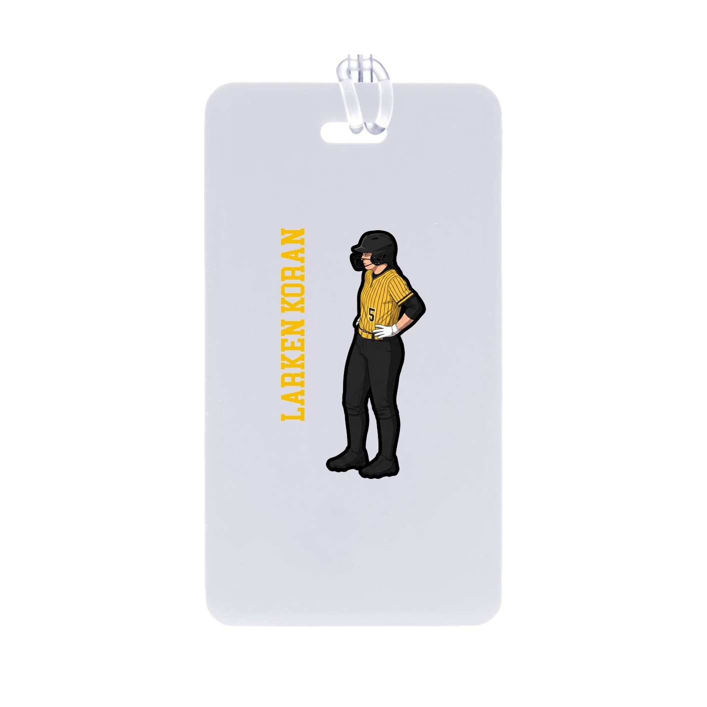 Bag Tag — Name Vertical in Classic
