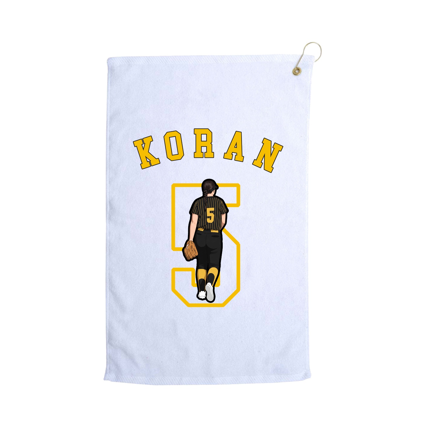 Golf Towel — Shirsey Arch in White