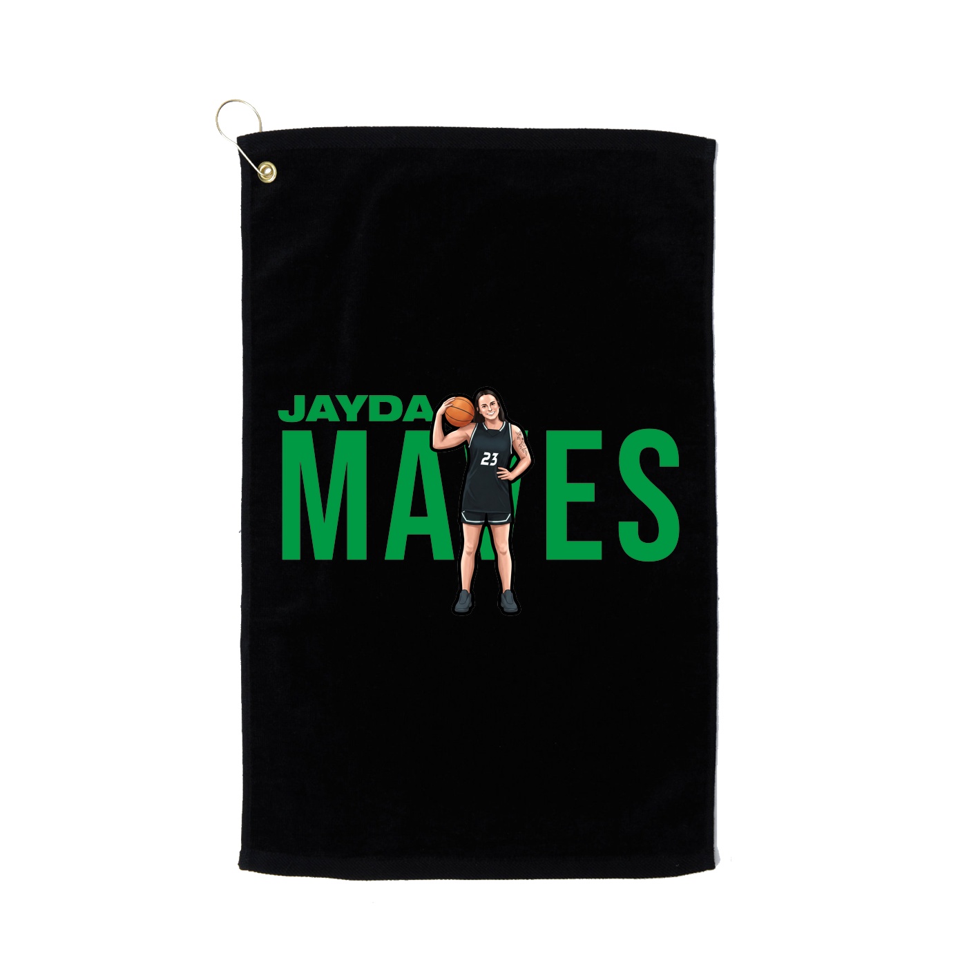 Golf Towel — Player Name in Black