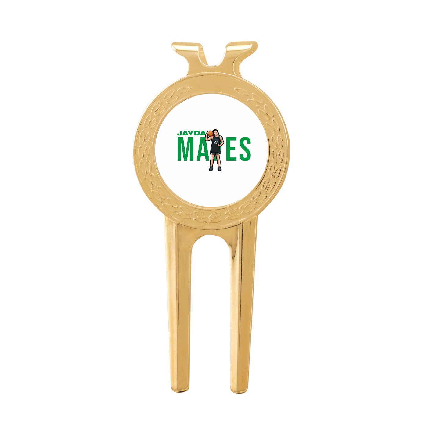 Divot Tool with Ball Marker — Player Name in Classic