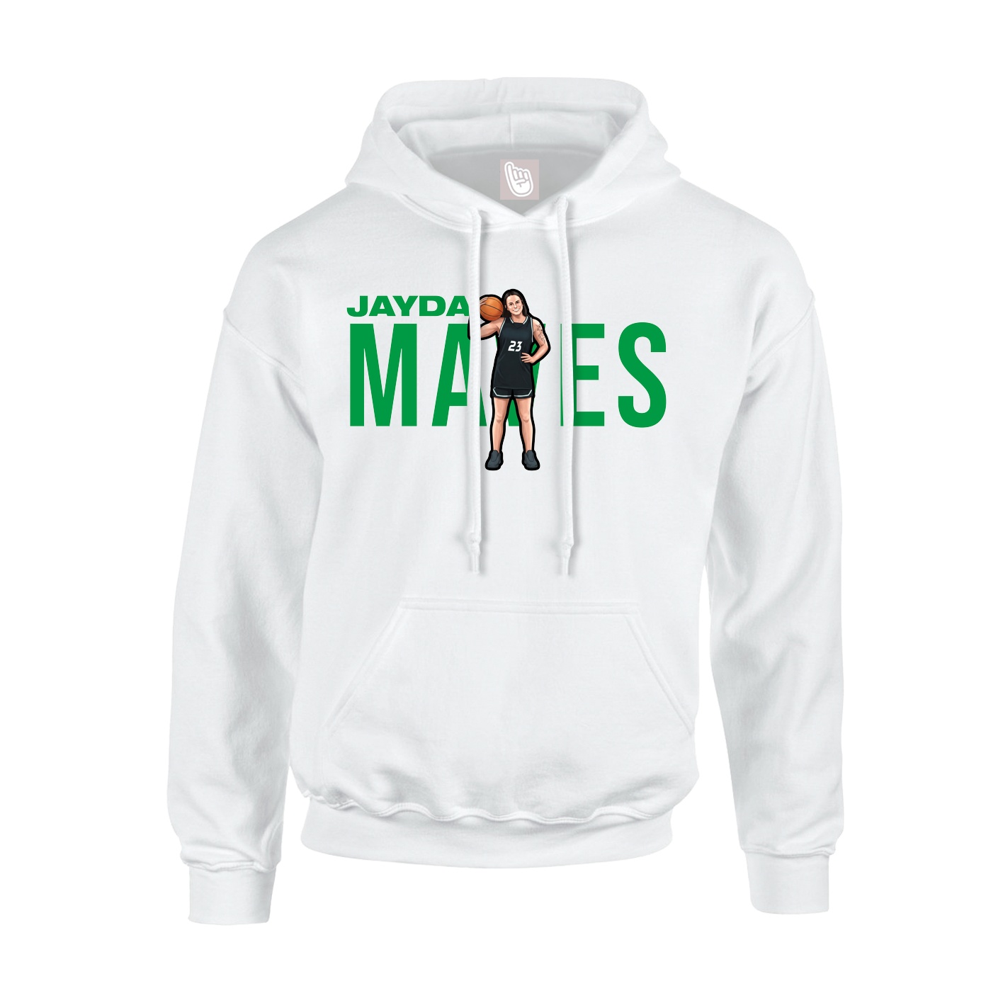 Hoodie — Player Name in White