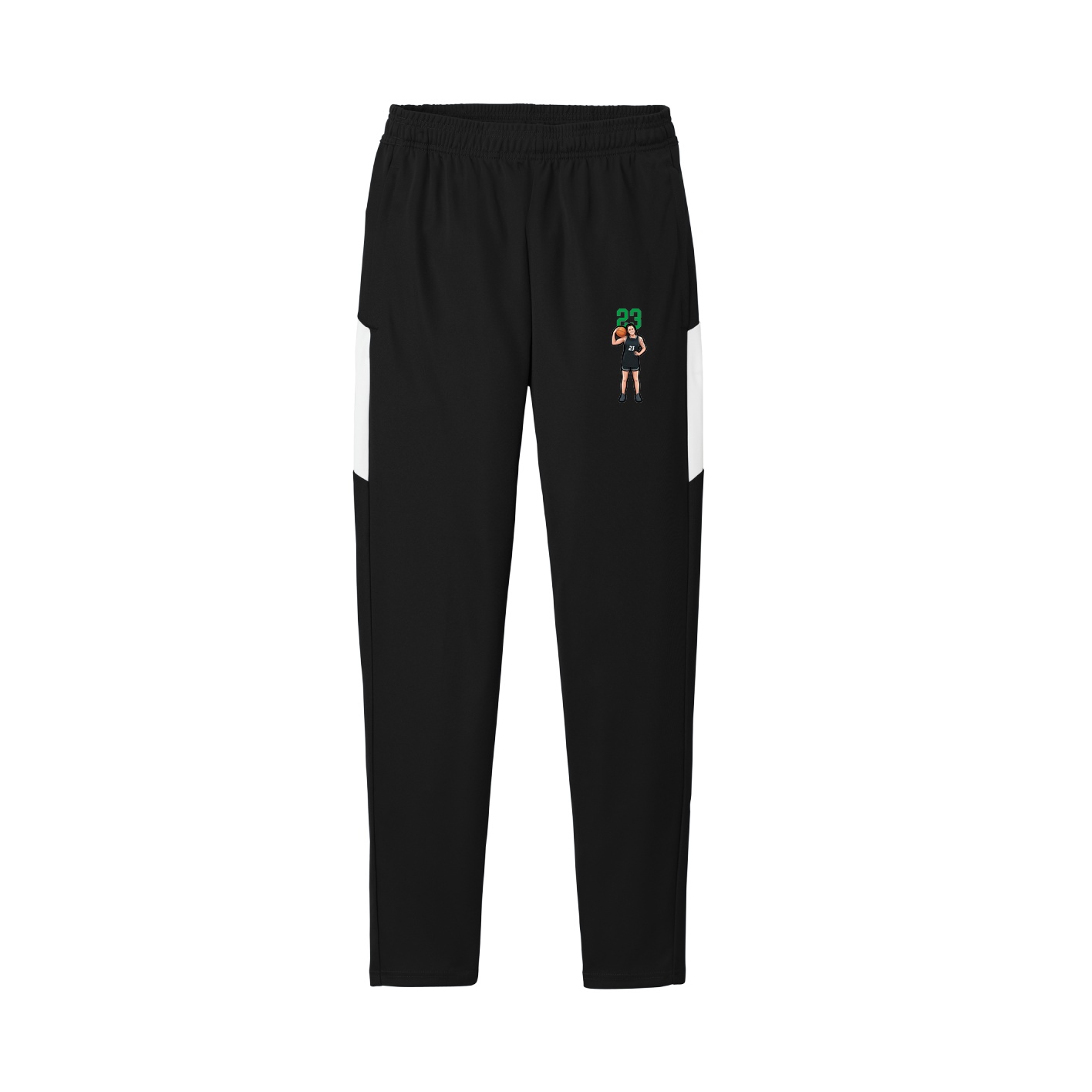 Team Travel Pant — Number Top in Black/White