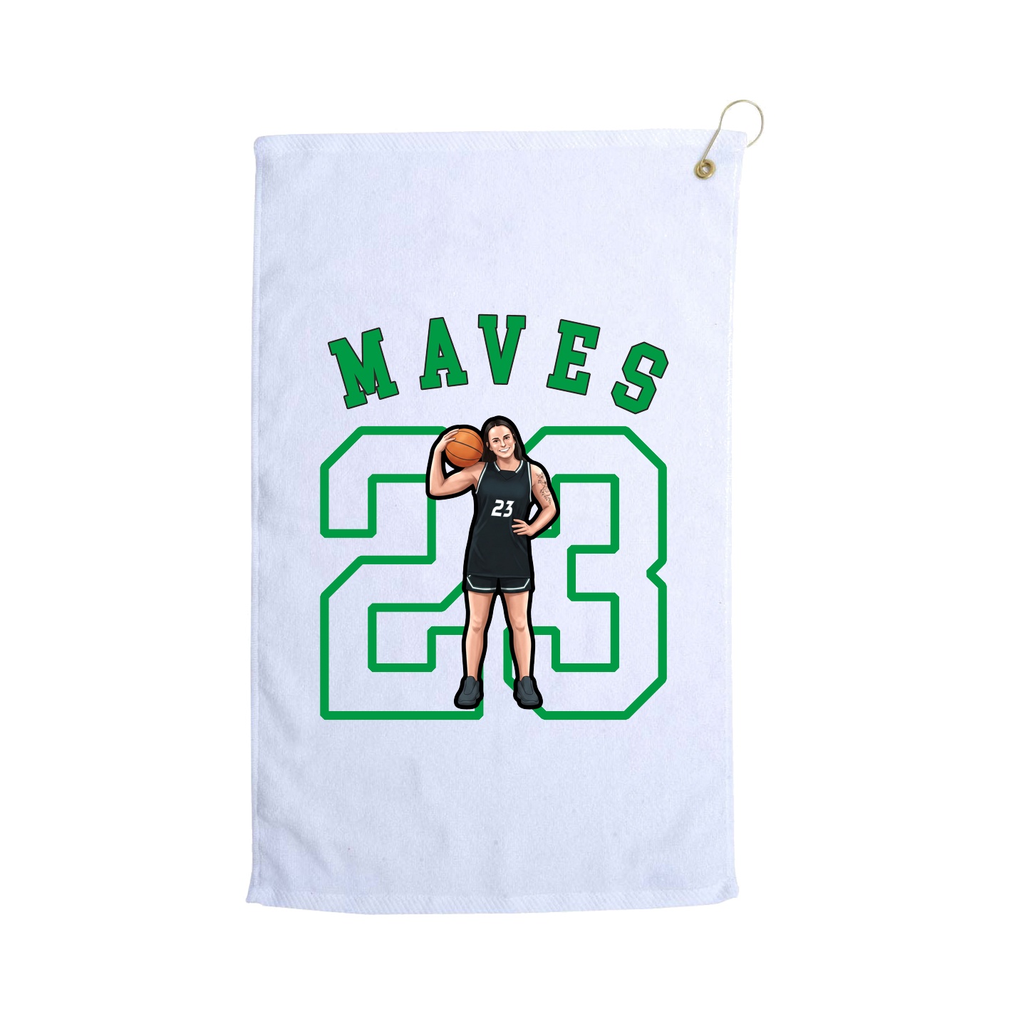 Golf Towel — Shirsey Arch in White