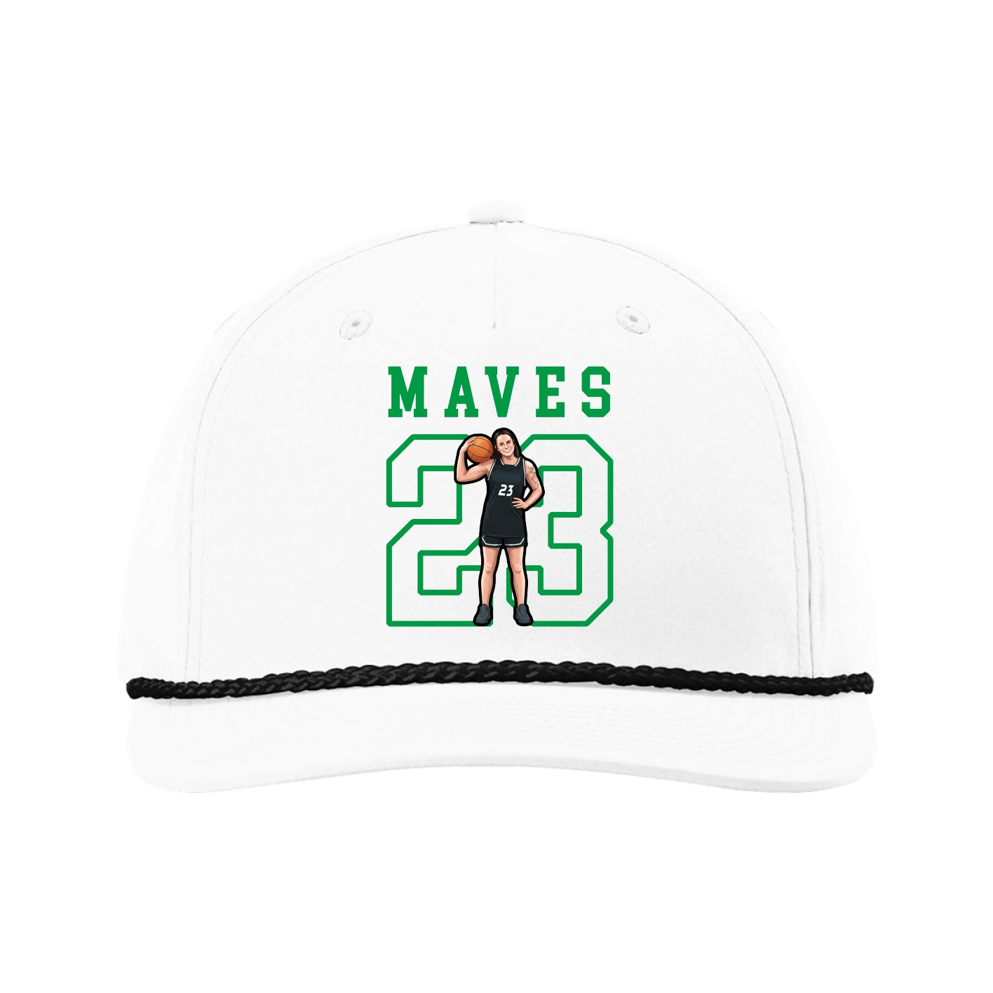 Five-Panel Classic Rope Cap — Shirsey in White