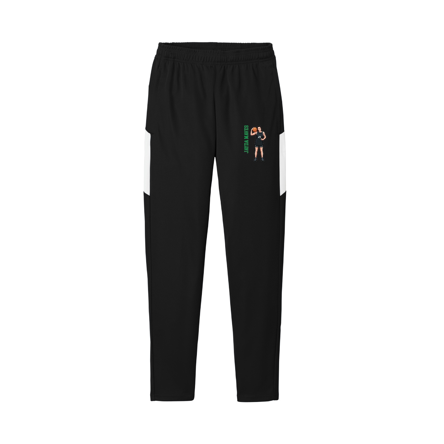 Team Travel Pant — Name Vertical in Black/White