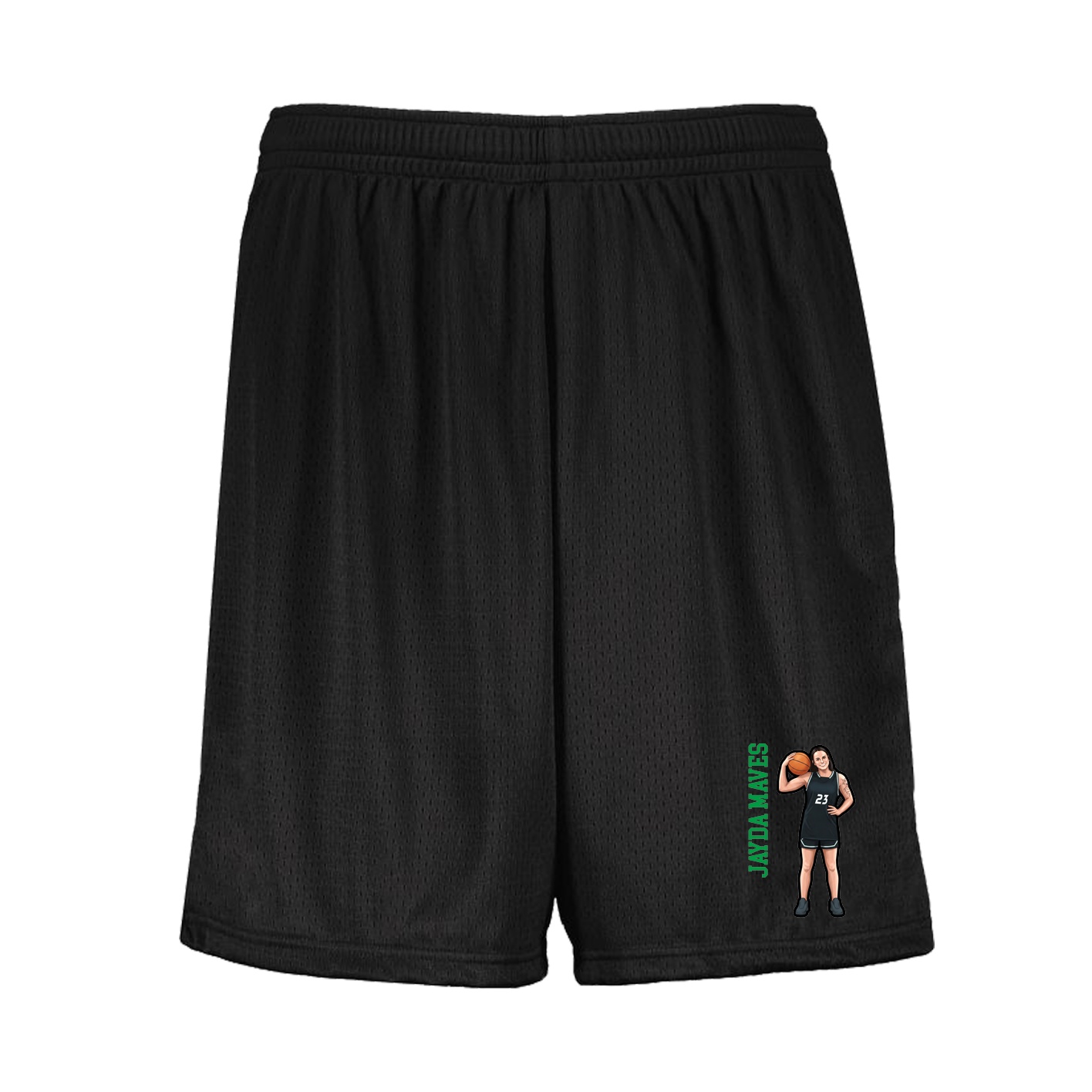 Shorts — Name Vertical in Black