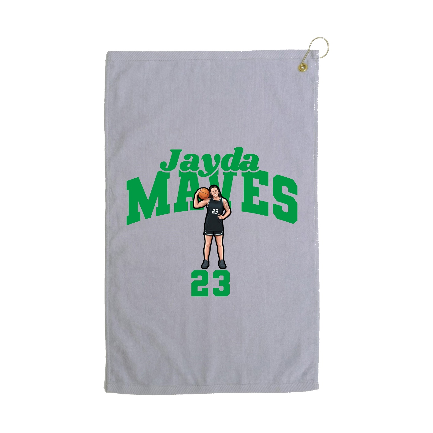 Golf Towel — Signature Arch in Grey