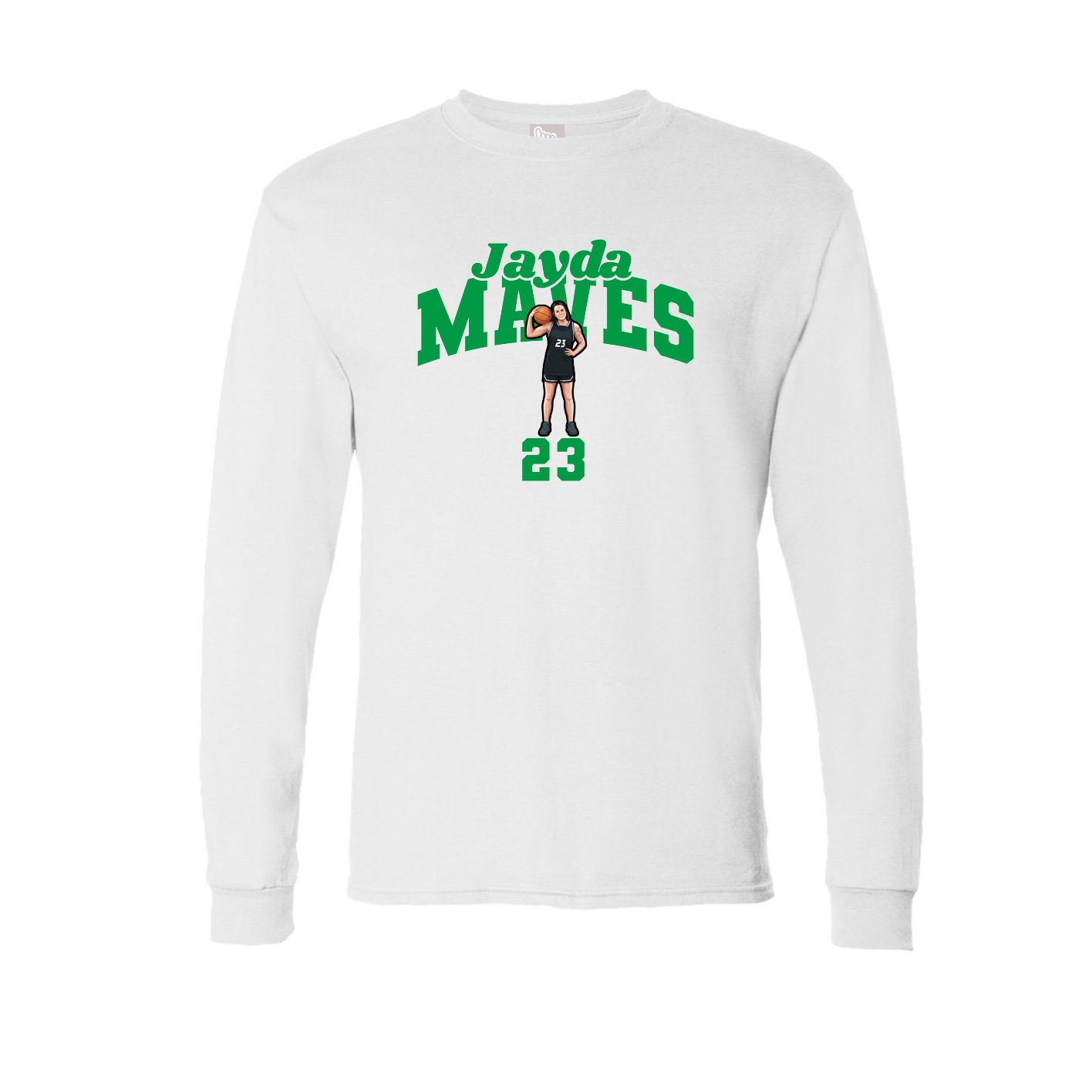 Long Sleeve Tee — Signature Arch in White
