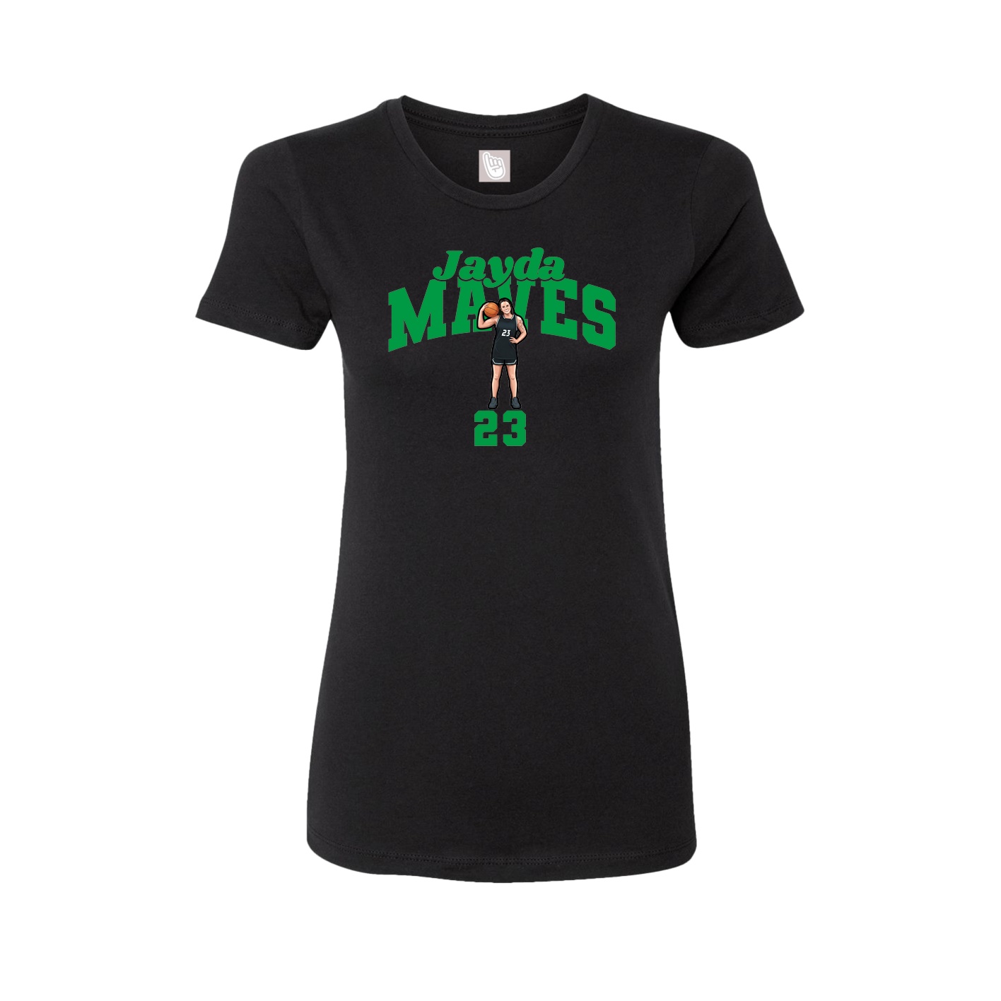 Womens Tee — Signature Arch in Black