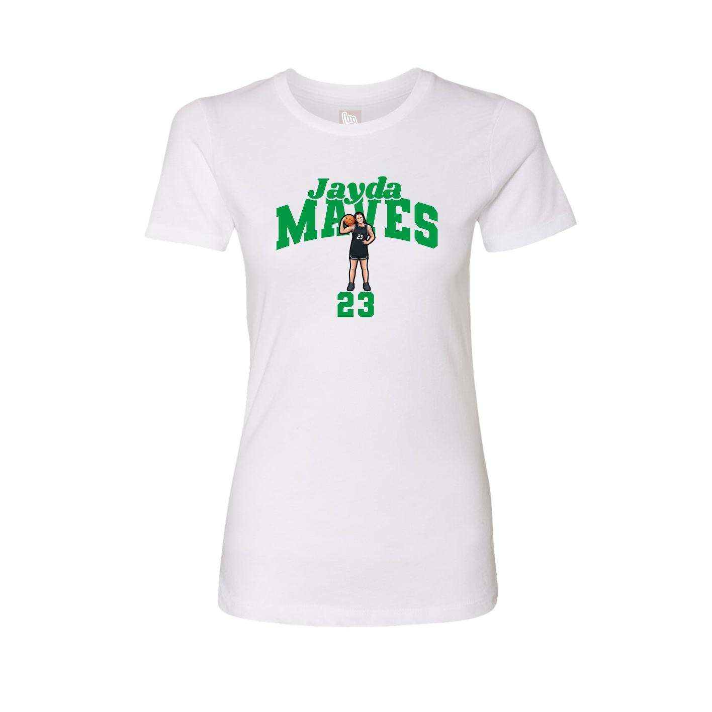 Womens Tee — Signature Arch in White