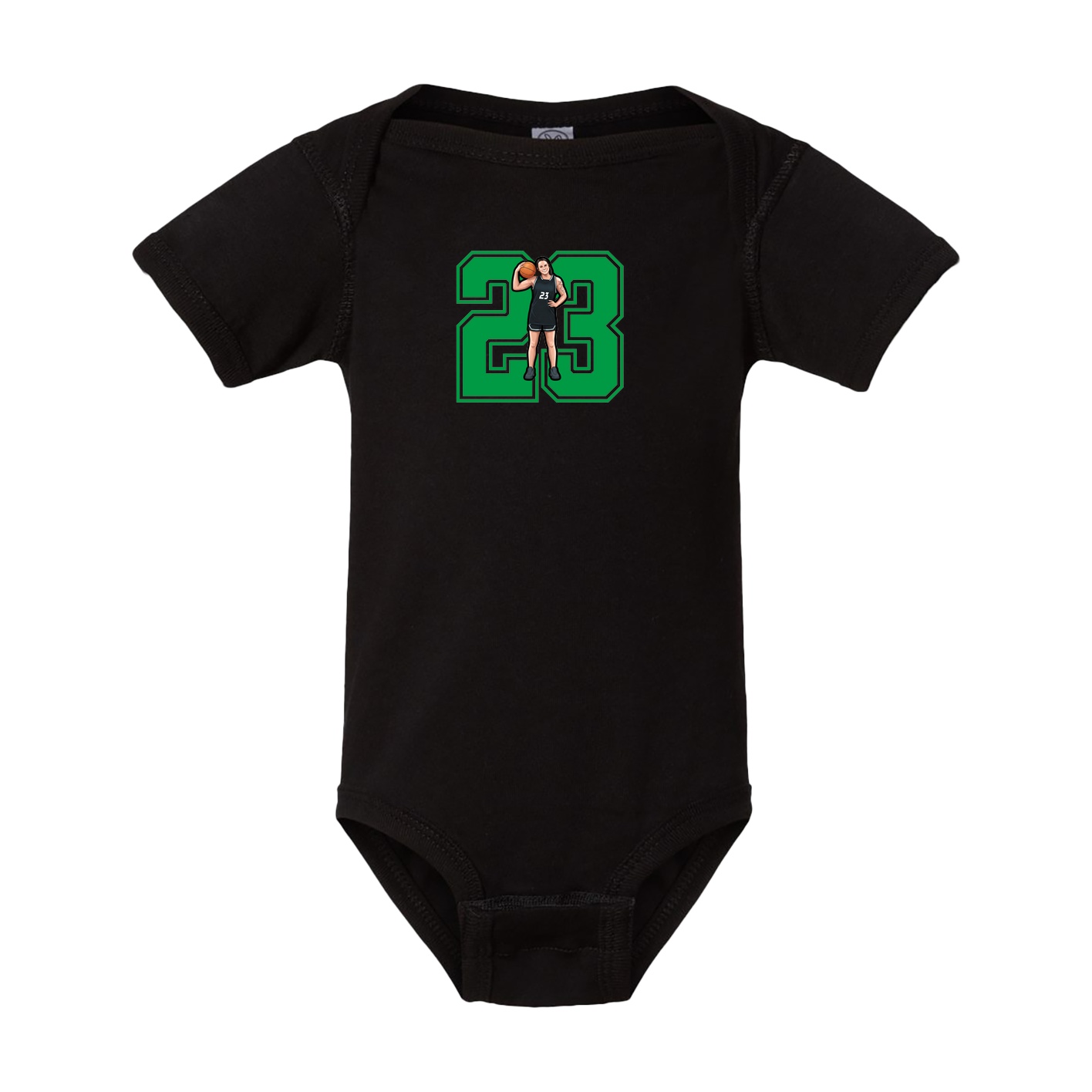 Baby Onesie — Number in Black