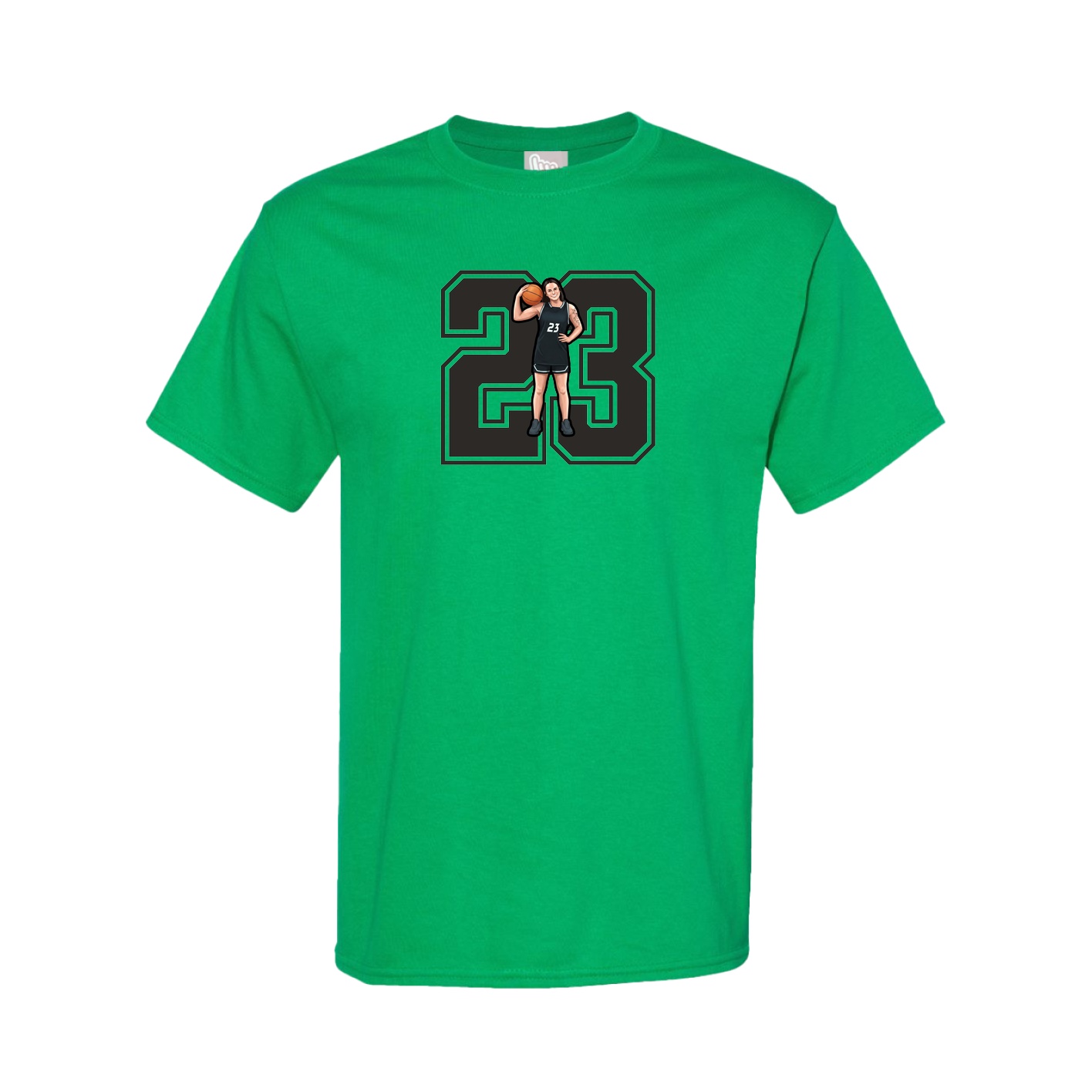 Youth Tee — Number in Green
