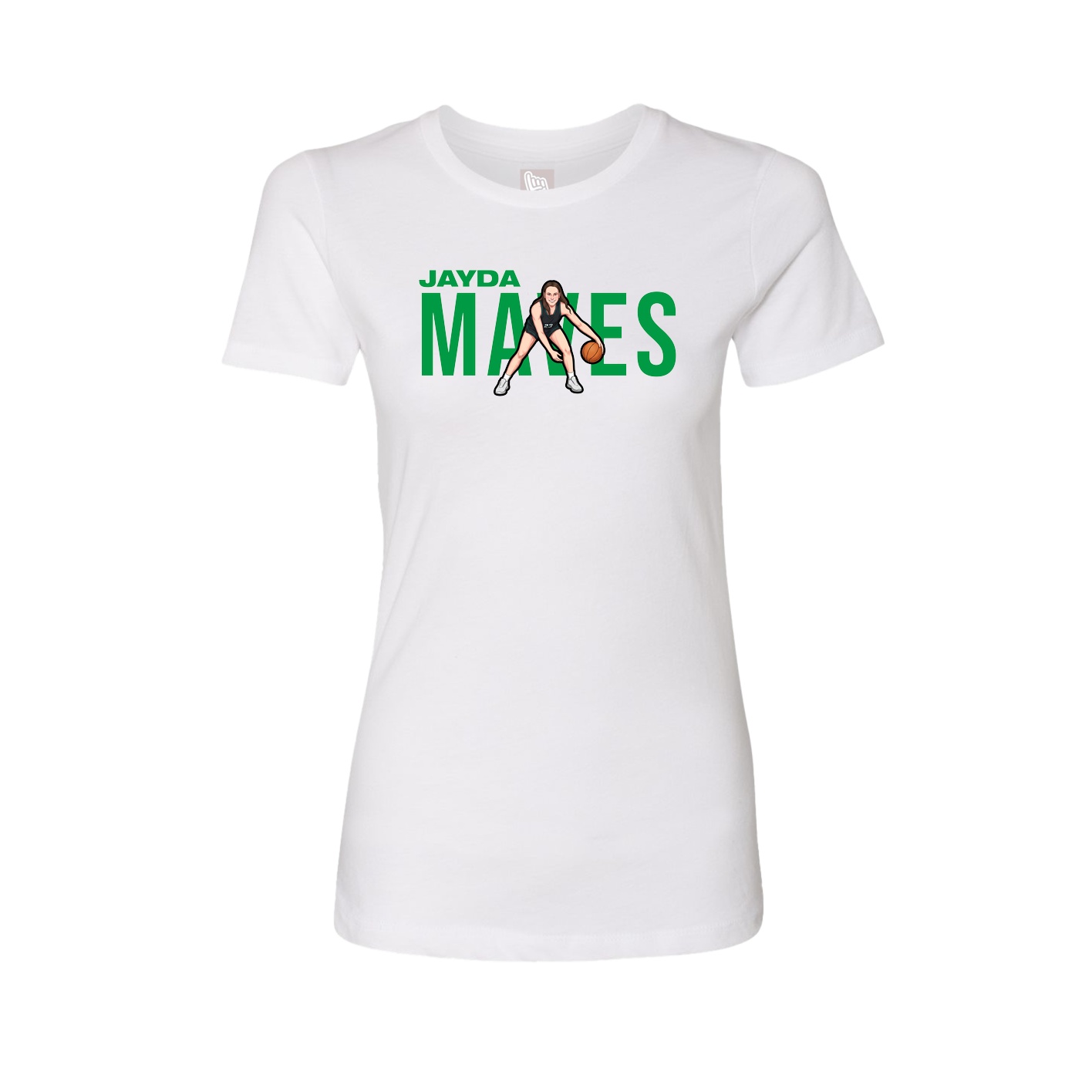 Womens Tee — Player Name in White