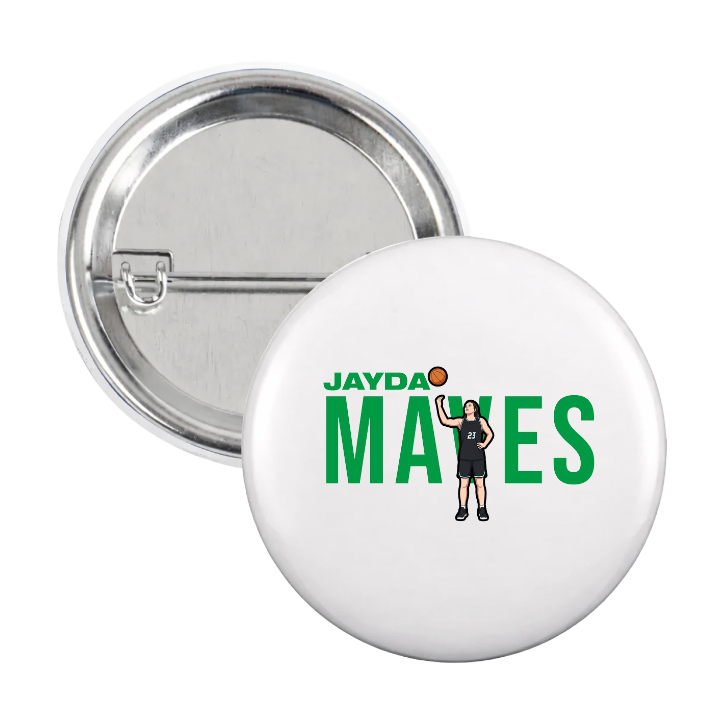 Game Day Button — Player Name in White