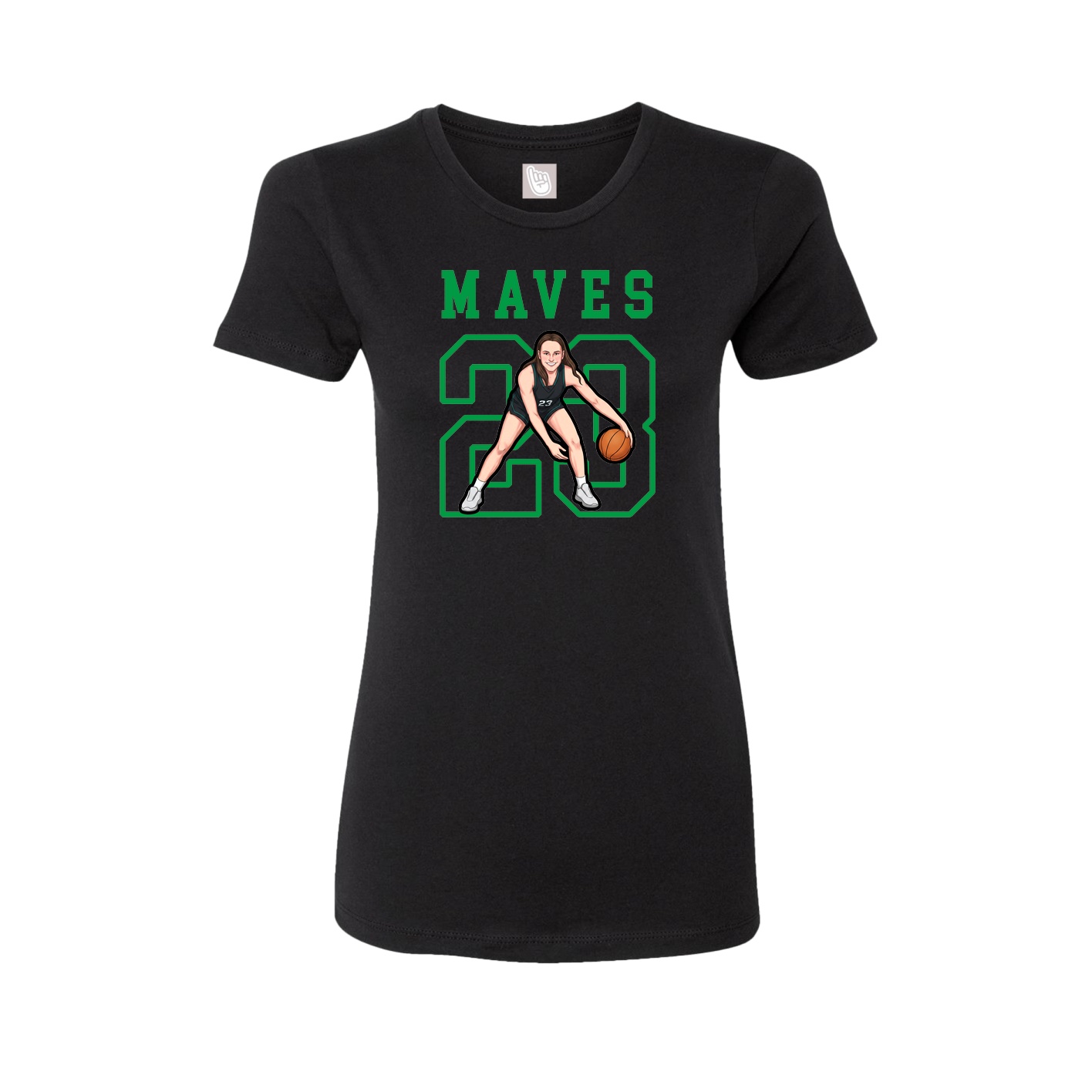 Fitted Women's Tee — Shirsey in Black