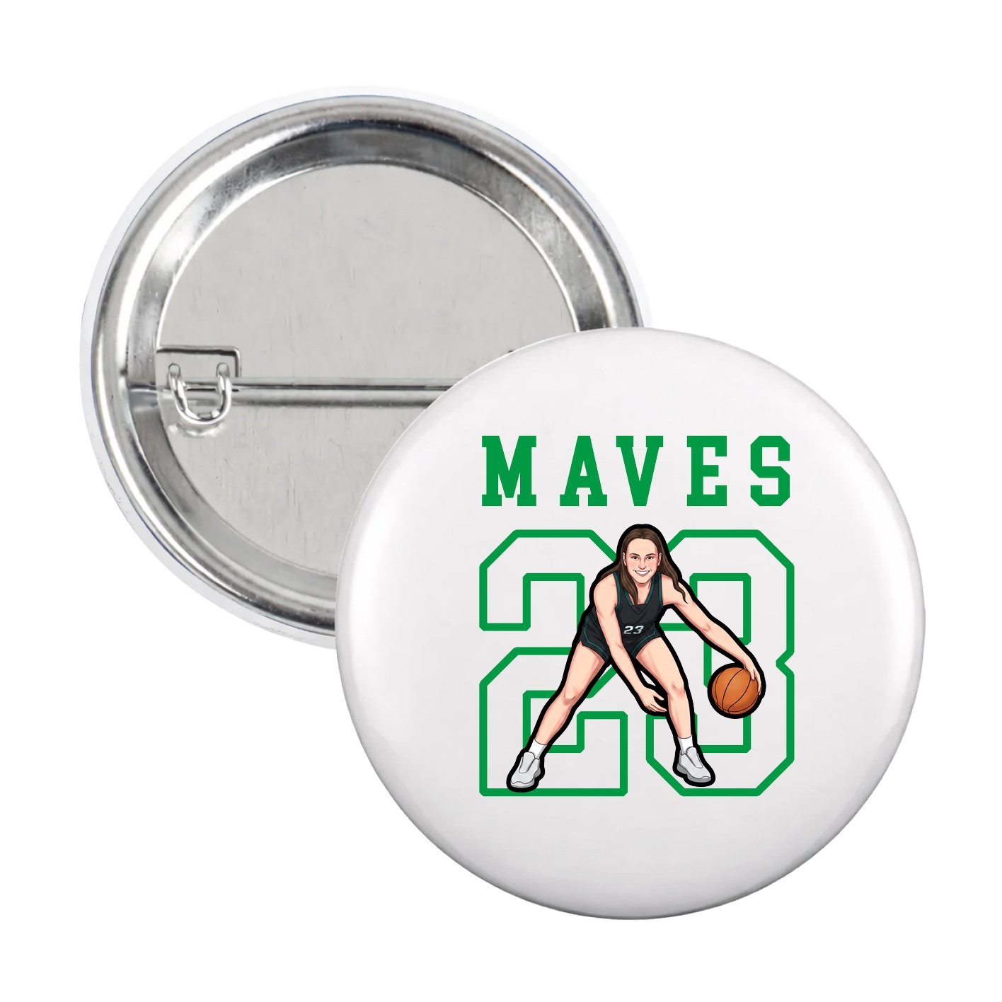 Game Day Button — Shirsey in White