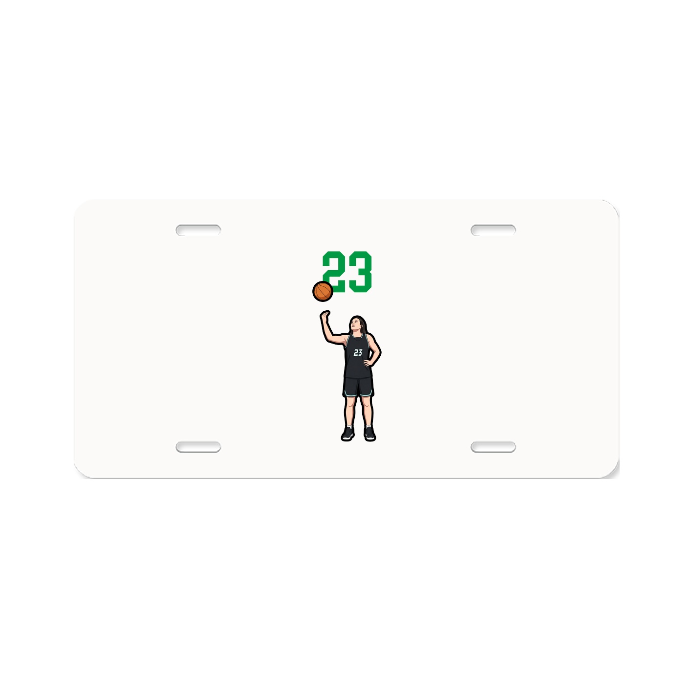 License Plate — Number Top in Classic