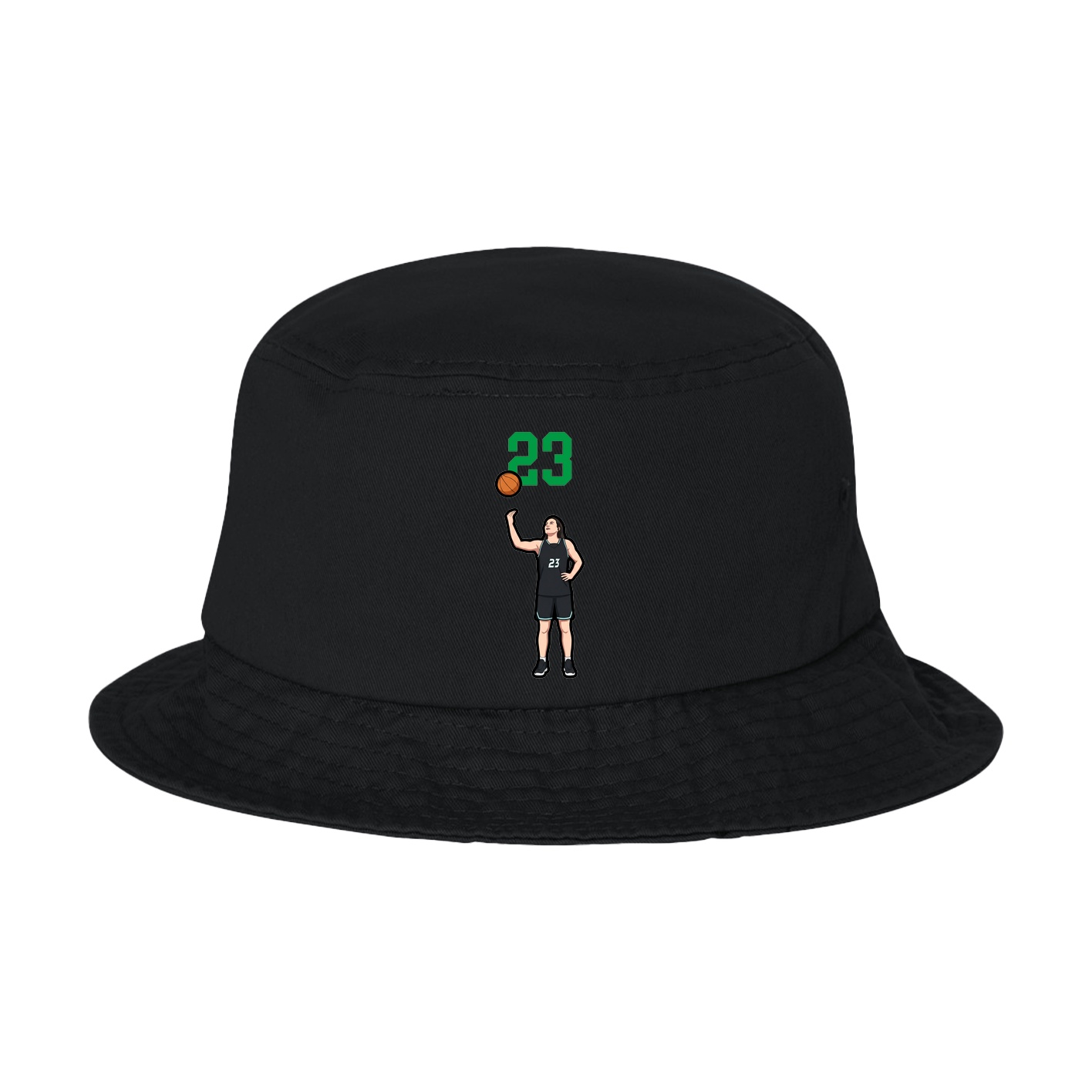 Bucket Cap — Number Top in Black