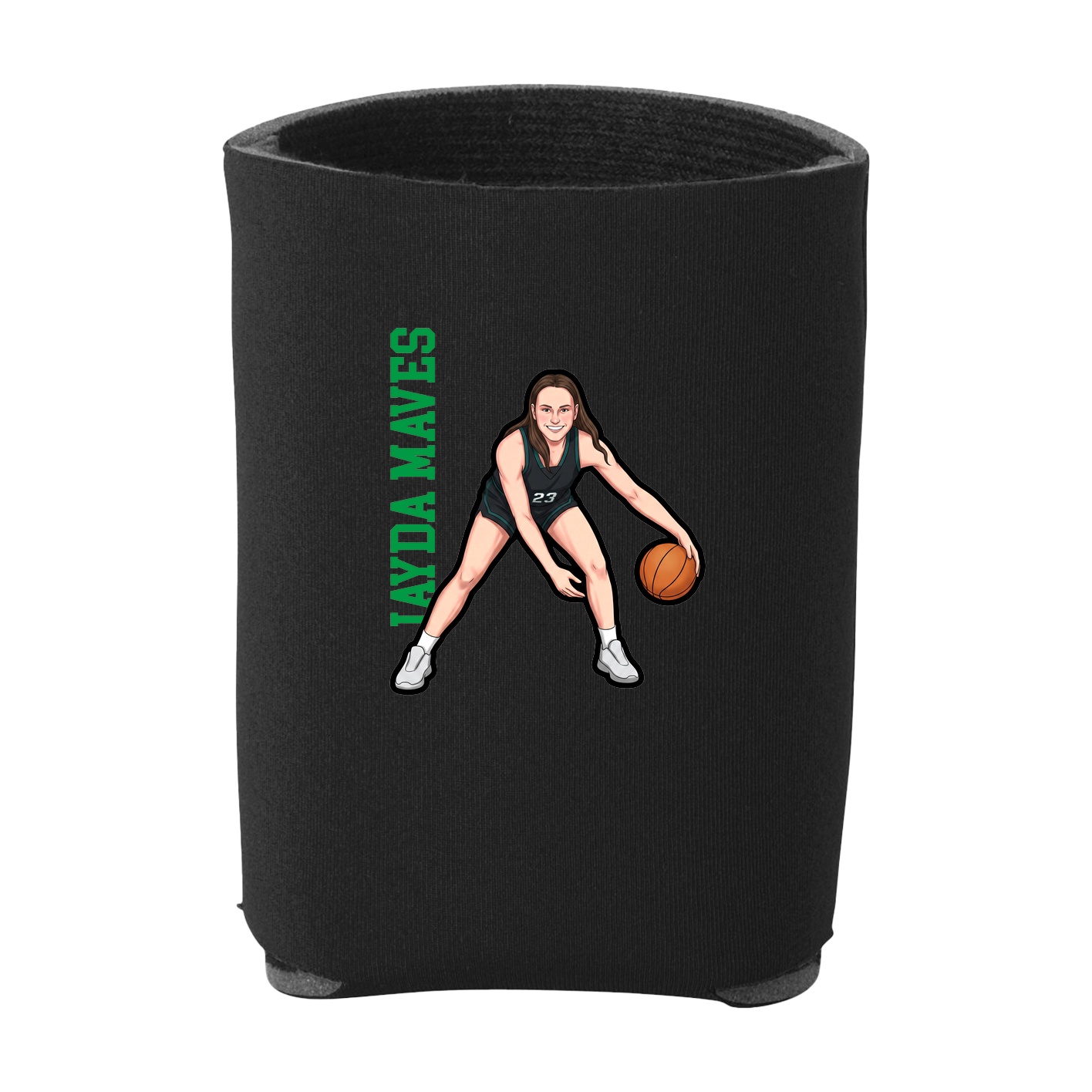 Can Holder — Name Vertical in Black