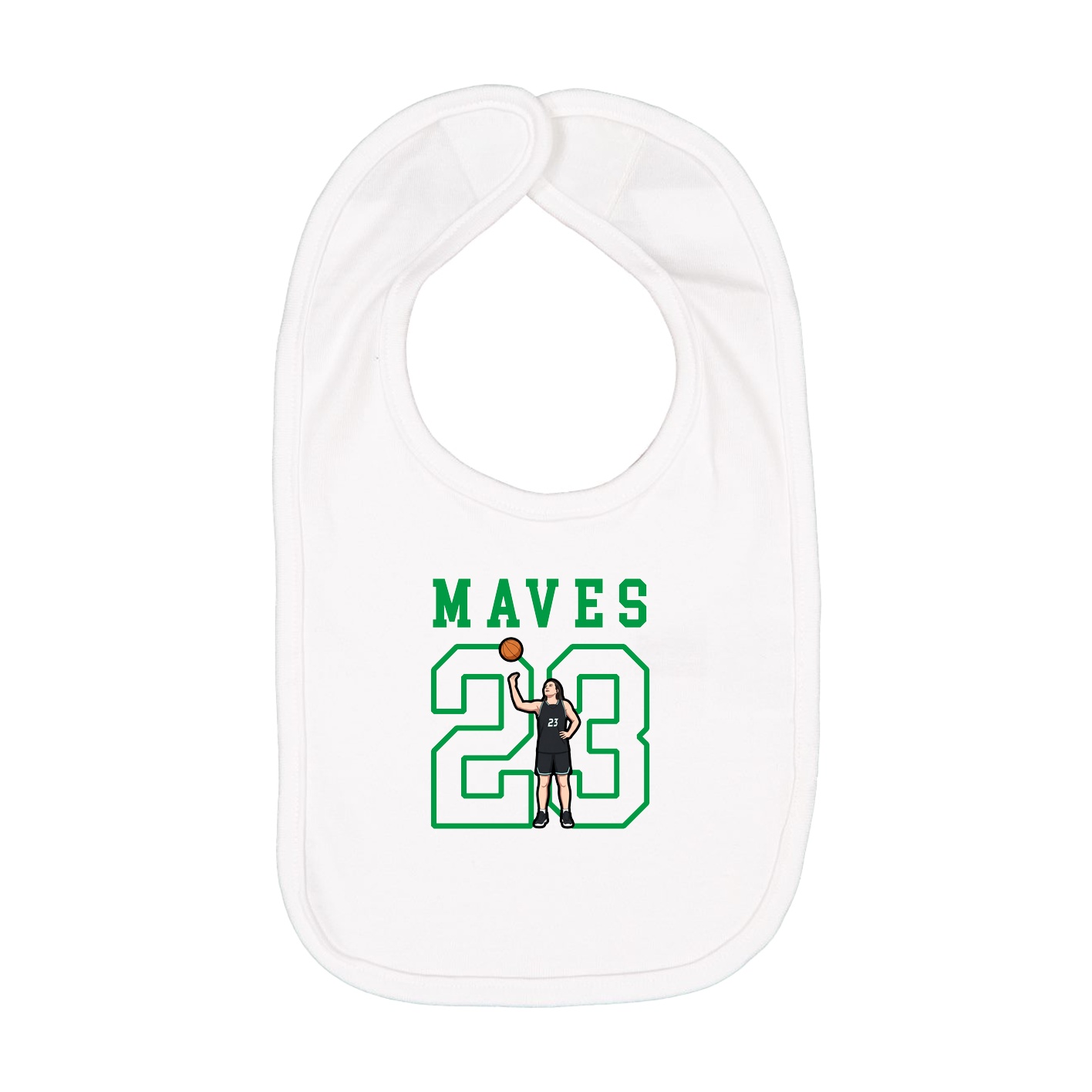 Infant Bib — Shirsey in White